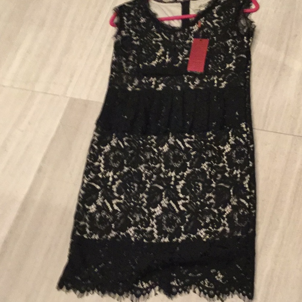 Métisu lined lace dress
